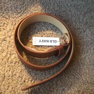 Old navy solid brown belt